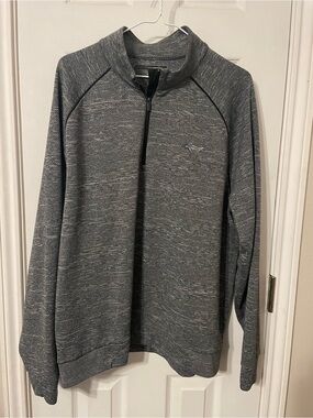 Greg Norman Collection Heather Gray Half-Zip Pullover